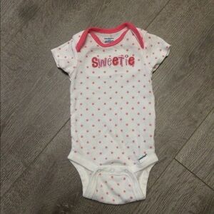 Gerber Floral sweetie onesie